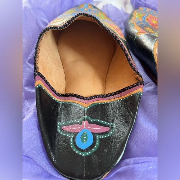 Genuine Moroccan Slippers Never Worn - Picture 3 of 9